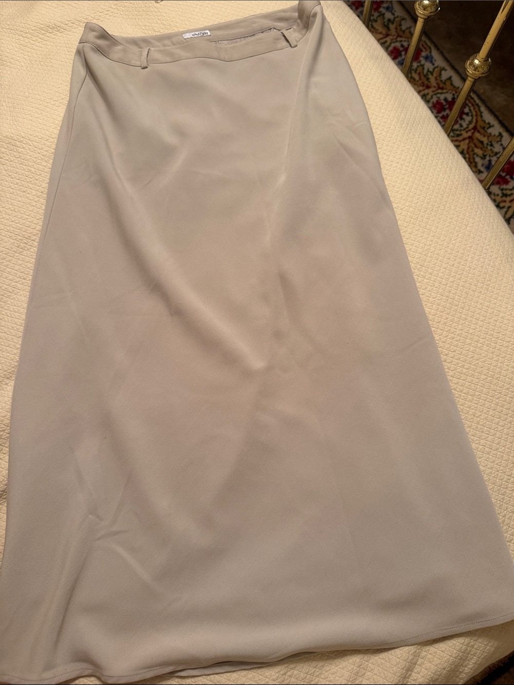 East 5th Classic Women's A-Line Skirt in Light Taupe